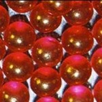 Red Deco Beads, Translucent