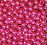 Fuchsia Deco Beads, Metallic