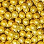 Gold Deco Beads, Metallic