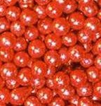 Red Deco Beads, Metallic