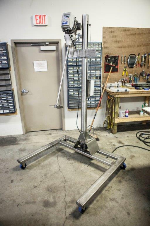 Stainless Steel Stand with Angle Mount Mixer