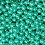Teal Deco Beads, Metallic