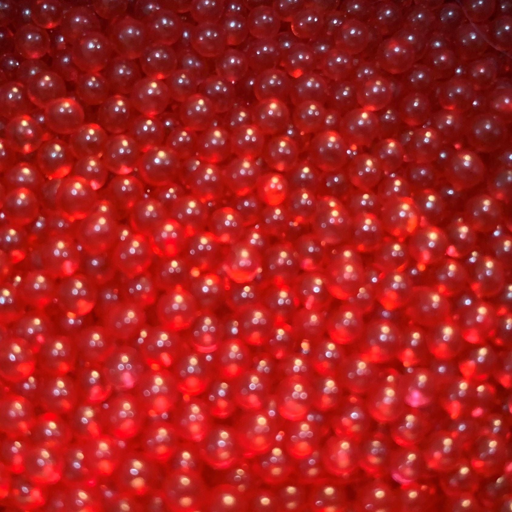 Red Glass Beads